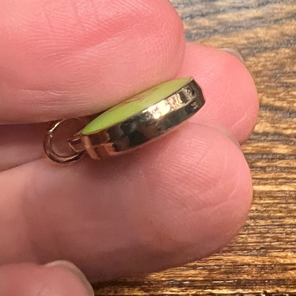 VINTAGE LV Green & Gold LUX CHARM - Picture 2 of 3